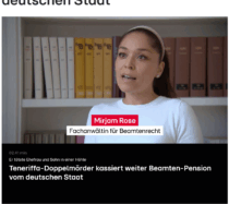 RTL- Fernsehinterview mit Rechtsanwältin Rose zum Verlust von Beamtenpension